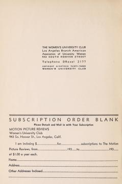 Thumbnail image of a page from Motion Picture Reviews