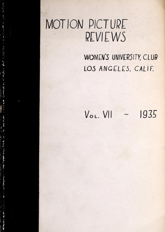 Motion Picture Reviews (1935)