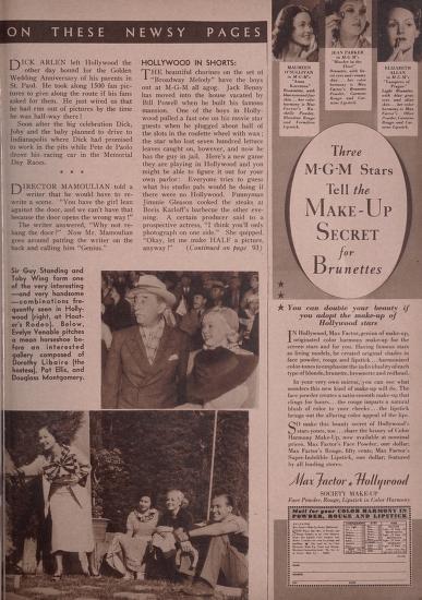 Thumbnail image of a page from Movie mirror.