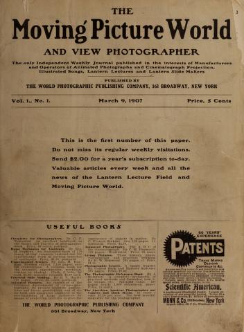 Thumbnail image of a page from Moving Picture World
