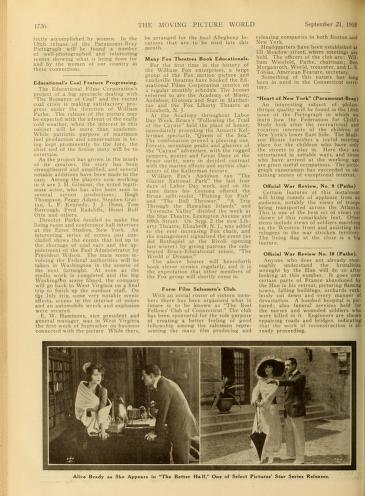 Thumbnail image of a page from Moving Picture World