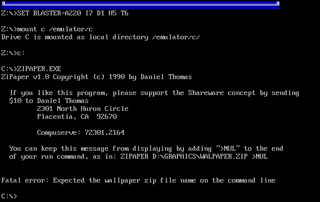 MS-DOS Shareware: Frostbyte: ZIPPAPER : Free Download, Borrow, and  Streaming : Internet Archive