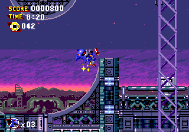 Metal Sonic Rebooted Sega Genesis Video Game 