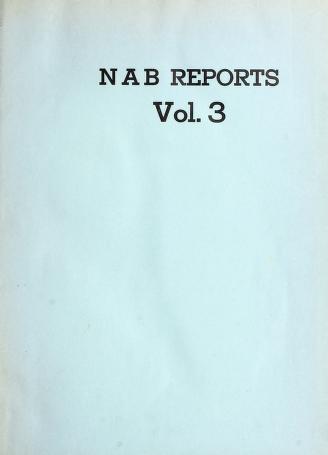 Thumbnail image of a page from NAB reports