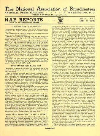 Thumbnail image of a page from NAB reports