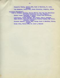 Thumbnail image of a page from NAEB Committee List Draft, 1960