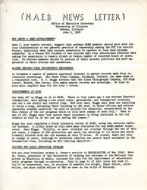 NAEB Newsletter (June 01, 1938)
