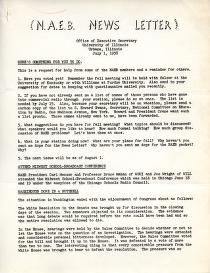 Thumbnail image of a page from NAEB News-letter