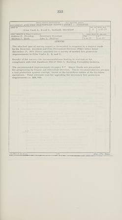 Thumbnail image of a page from National Archives and Records Service film-vault fire at Suitland, Md. : hearings before a subcommittee of the Committee on Government Operations, House of Representatives, Ninety-sixth Congress, first session, June 19 and 21, 1979