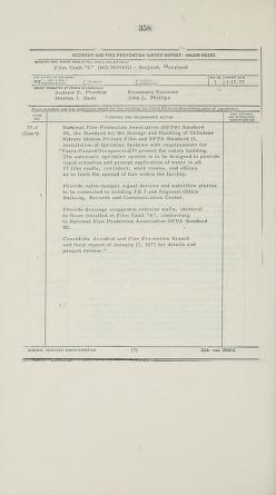 Thumbnail image of a page from National Archives and Records Service film-vault fire at Suitland, Md. : hearings before a subcommittee of the Committee on Government Operations, House of Representatives, Ninety-sixth Congress, first session, June 19 and 21, 1979