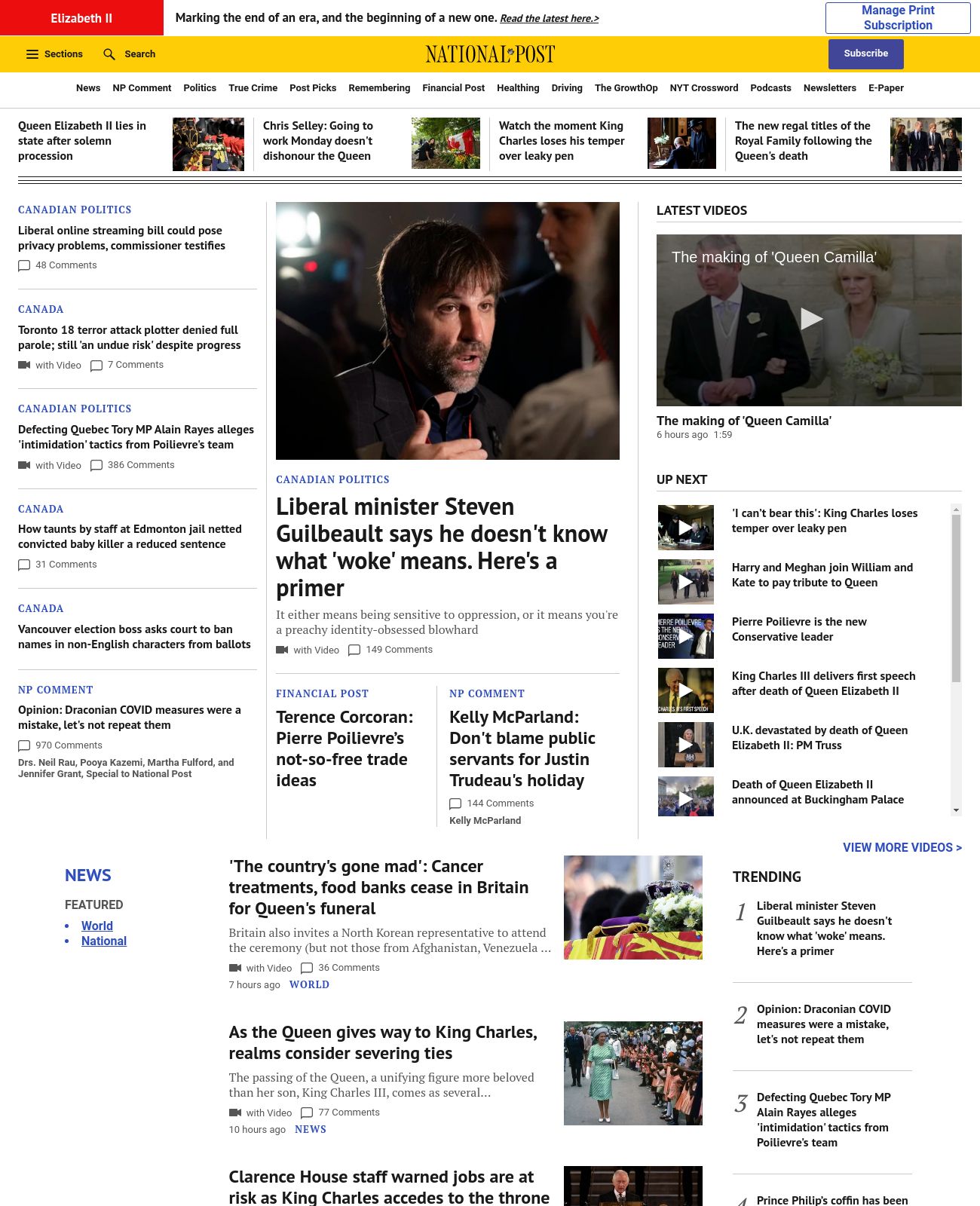 National Post at 2022-09-15 01:26:35-04:00 local time