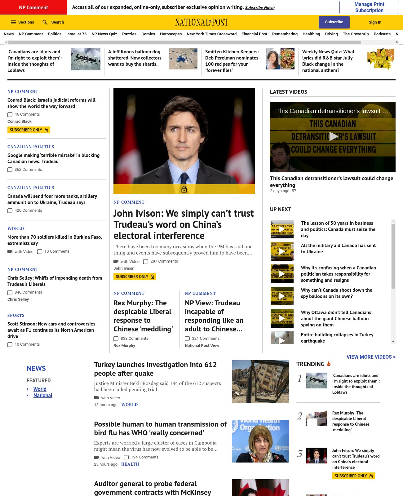 National Post at 2023-02-25 22:37:22-05:00 local time