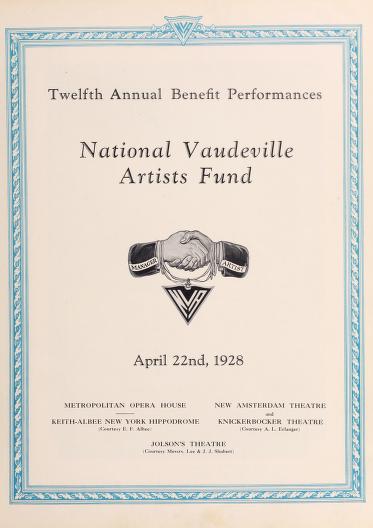 Thumbnail image of a page from National vaudeville artists fund