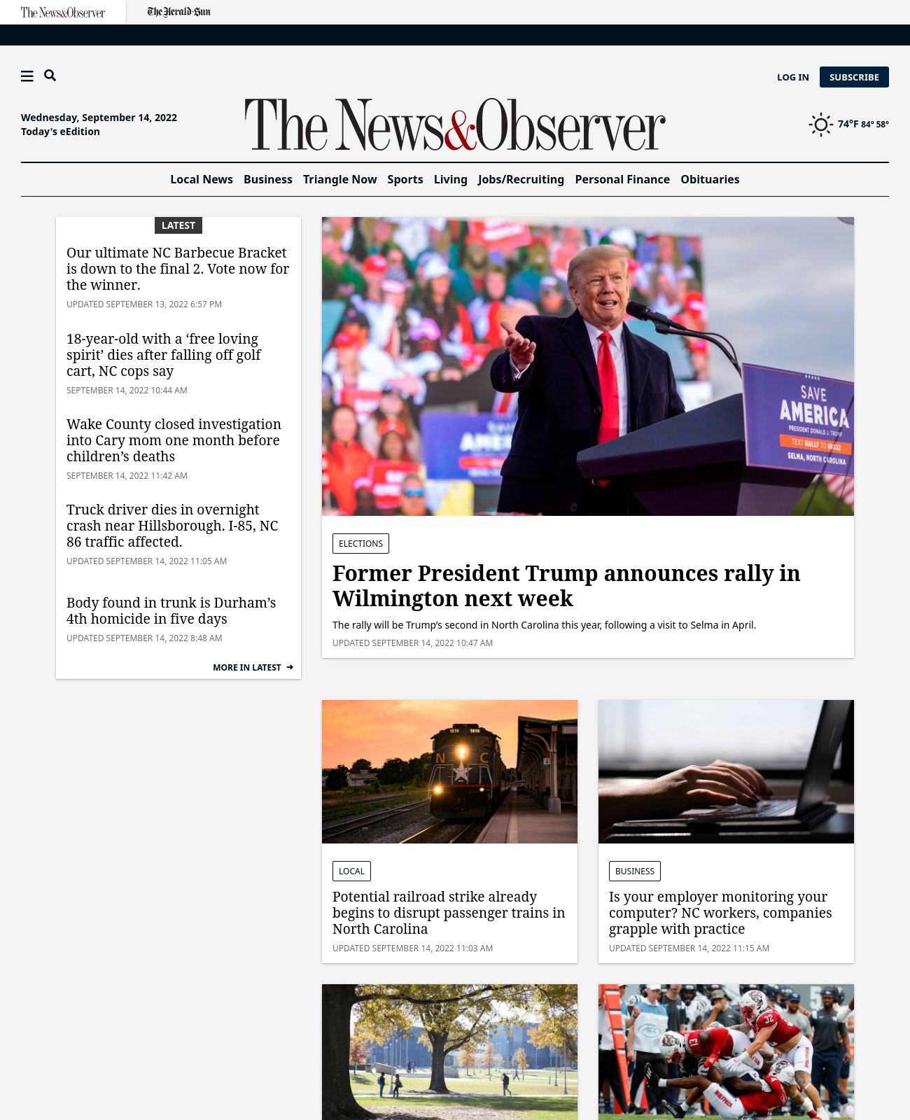News & Observer at 2022-09-14 12:27:32-04:00 local time