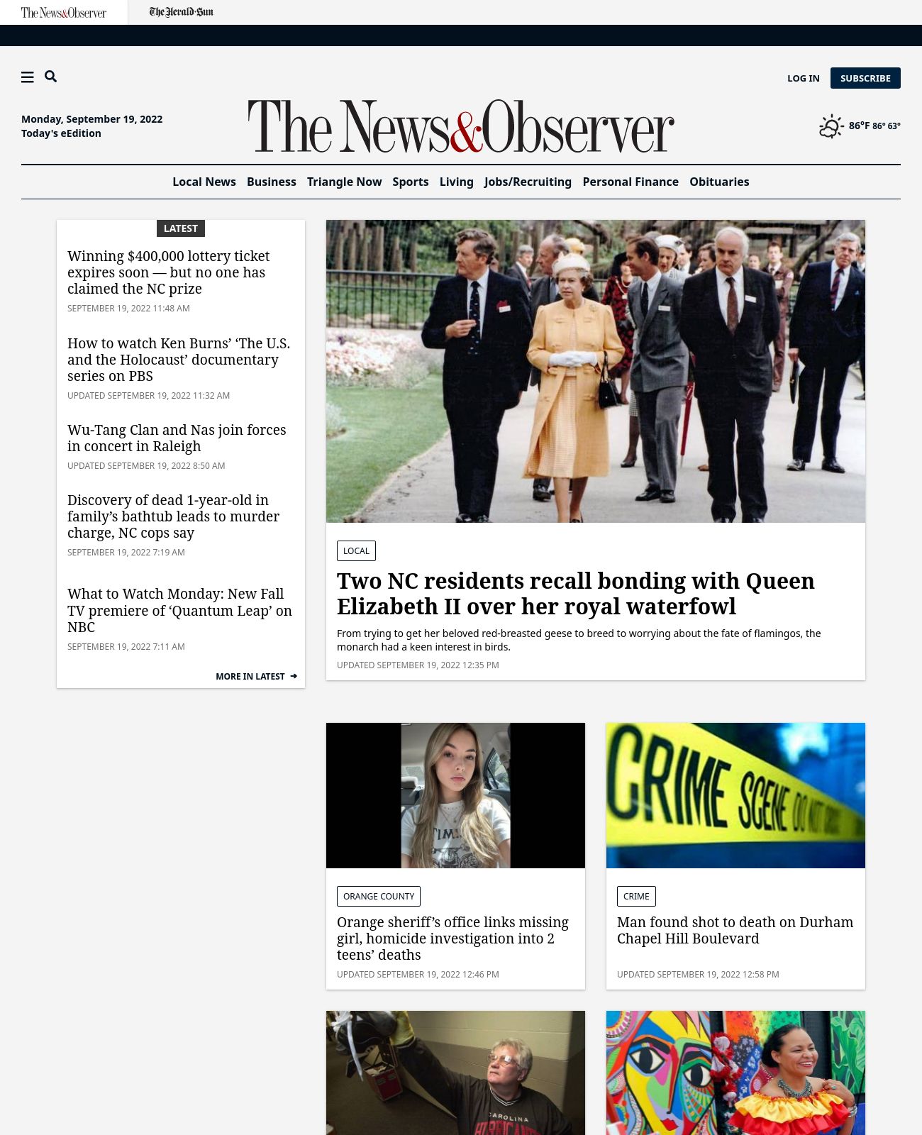 News & Observer at 2022-09-19 13:34:48-04:00 local time