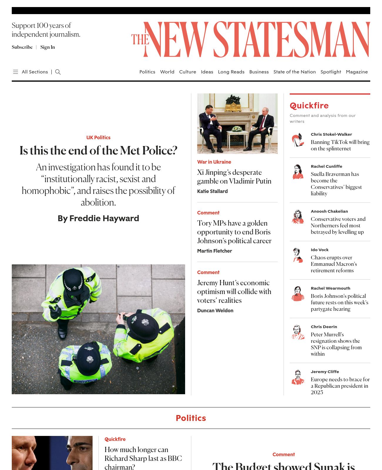 New Statesman at 2023-03-21 11:41:13+00:00 local time