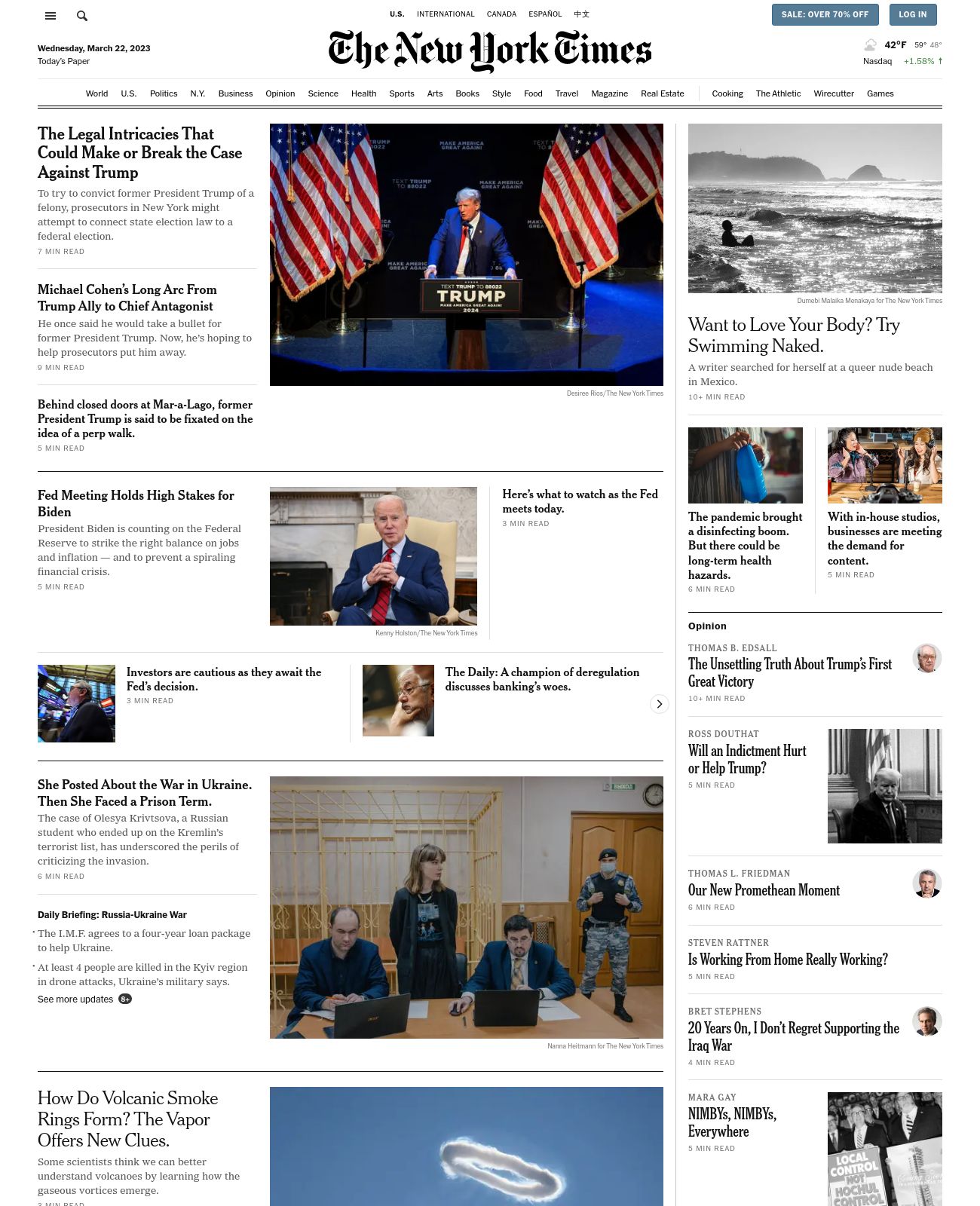 New York Times at 2023-03-22 08:13:36-04:00 local time