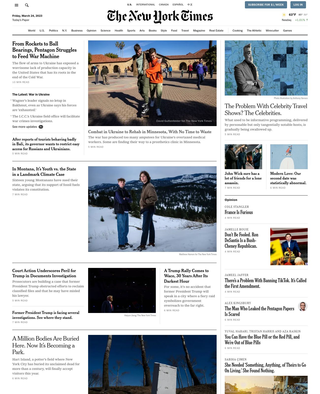 New York Times at 2023-03-24 08:35:51-04:00 local time