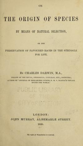 Cover of: On the origin of species by means of natural selection, or, The preservation of favoured races in the struggle for life by Charles Darwin