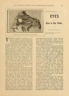 Thumbnail image of a page from The Optical Lantern and Cinematograph Journal