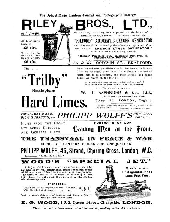The Optical Magic Lantern Journal (April 1900)