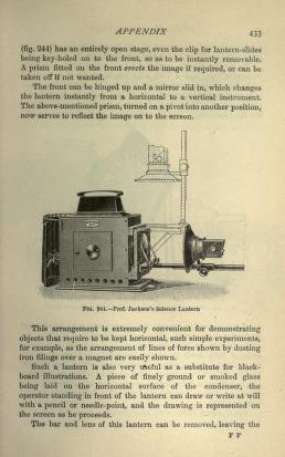 Thumbnail image of a page from Optical projection: a treatise on the use of the lantern in exhibition and scientific demonstration