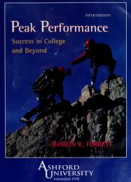 Cover of: Peak performance by Sharon K. Ferrett