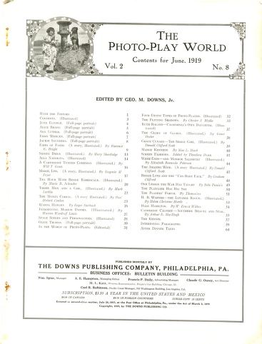 Thumbnail image of a page from Photo-Play World