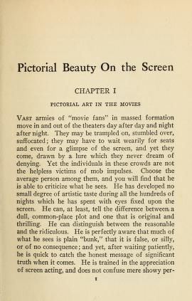 Thumbnail image of a page from Pictorial beauty on the screen