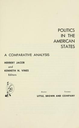 Cover of: Politics in the American States by Jacob, Herbert