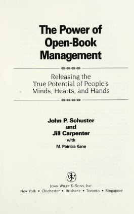 Cover of: The power of open-book management by John P. Schuster