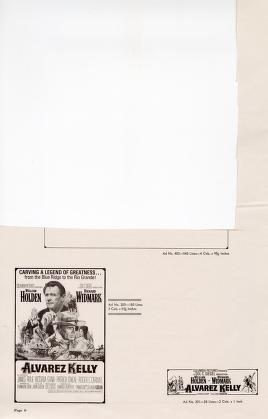 Thumbnail image of a page from Alvarez Kelly (Columbia Pictures)