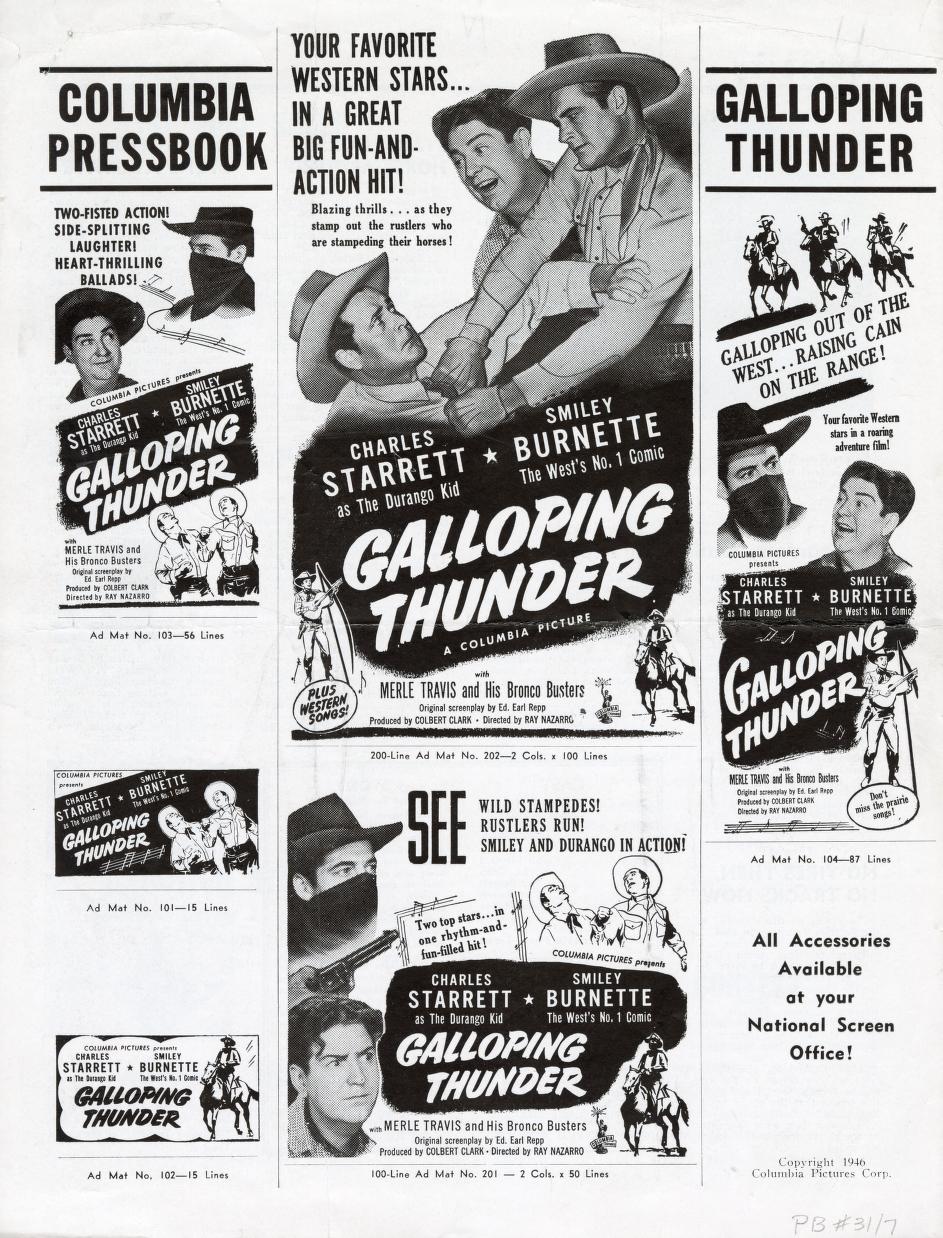 Galloping Thunder (Columbia Pictures)
