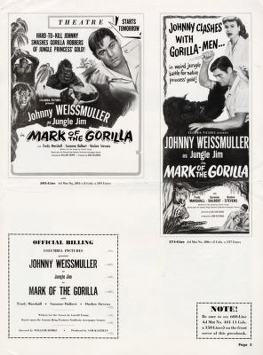 Thumbnail image of a page from Mark of the Gorilla (Columbia Pictures)