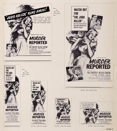 Thumbnail image of a page from Murder Reported (Columbia Pictures)