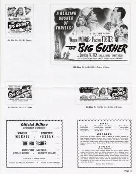 Thumbnail image of a page from The Big Gusher (Columbia Pictures)