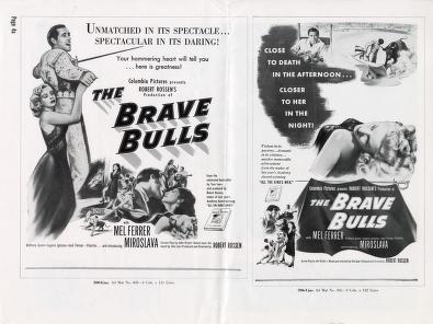 Thumbnail image of a page from The Brave Bulls (Columbia Pictures)