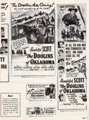 Thumbnail image of a page from The Doolins of Oklahoma (Columbia Pictures)