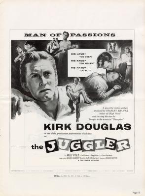 Thumbnail image of a page from The Juggler (Columbia Pictures)