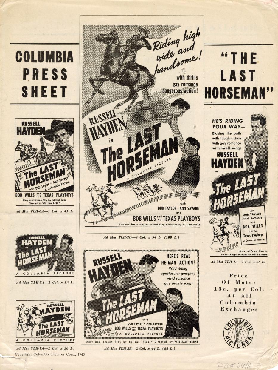 The Last Horseman (Columbia Pictures)