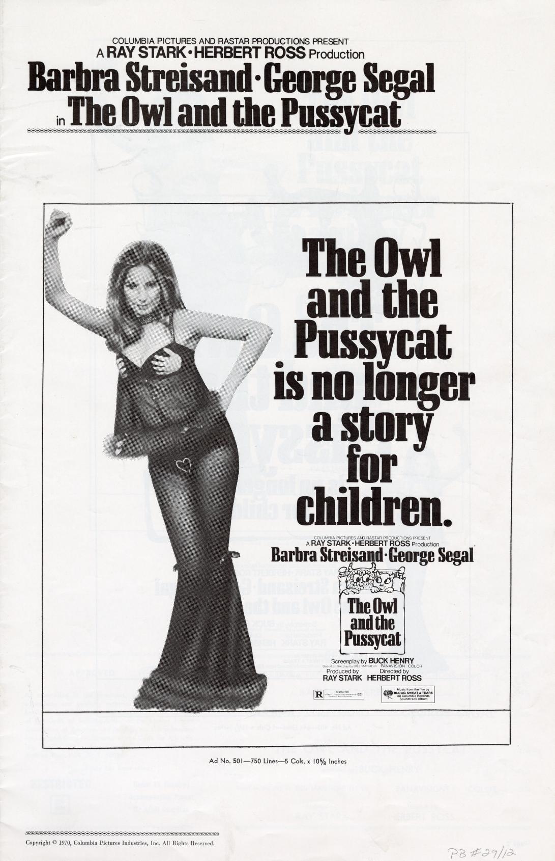 The Owl and the Pussycat (Columbia Pictures)
