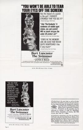 Thumbnail image of a page from The Swimmer (Columbia Pictures)