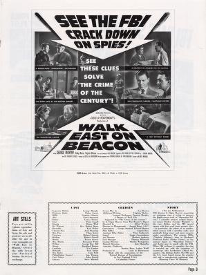 Thumbnail image of a page from Walk East on Beacon (Columbia Pictures)