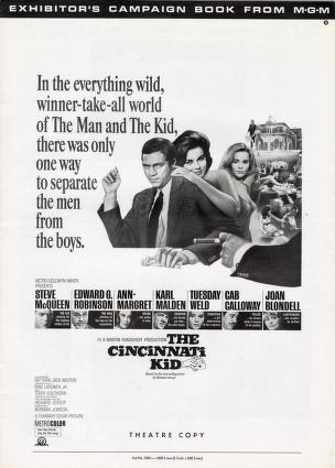 The Cincinnati Kid (Metro-Goldwyn-Mayer Studios Pressbook, 1965)