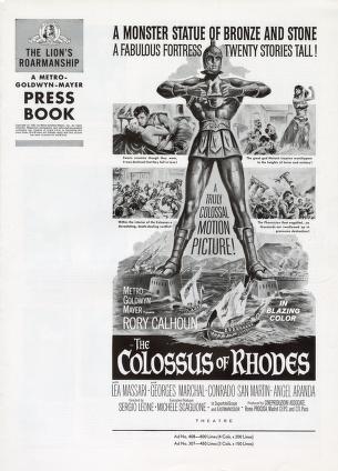 Thumbnail image of a page from The Colossus of Rhodes (MGM)