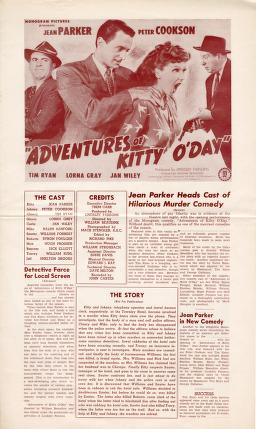 Pressbook for Adventures of Kitty O'Day  (1945)