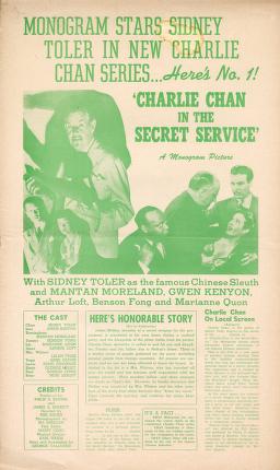 Thumbnail image of a page from Charlie Chan in the Secret Service (Monogram)