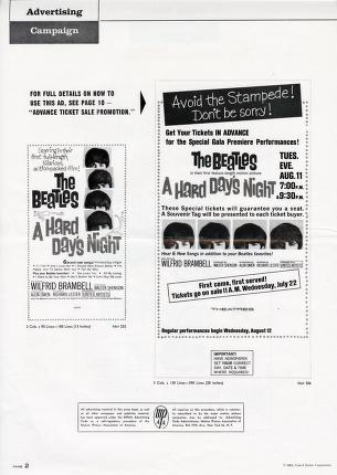 Thumbnail image of a page from A Hard Day's Night (United Artists)