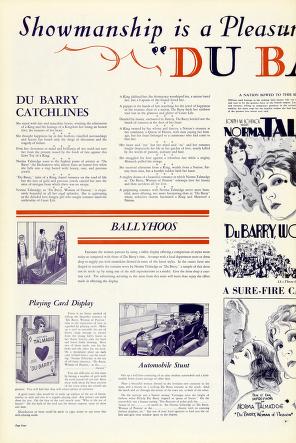 Thumbnail image of a page from Du Barry, Woman of Passion (United Artists)
