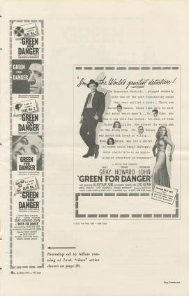 Thumbnail image of a page from Green for Danger (United Artists)